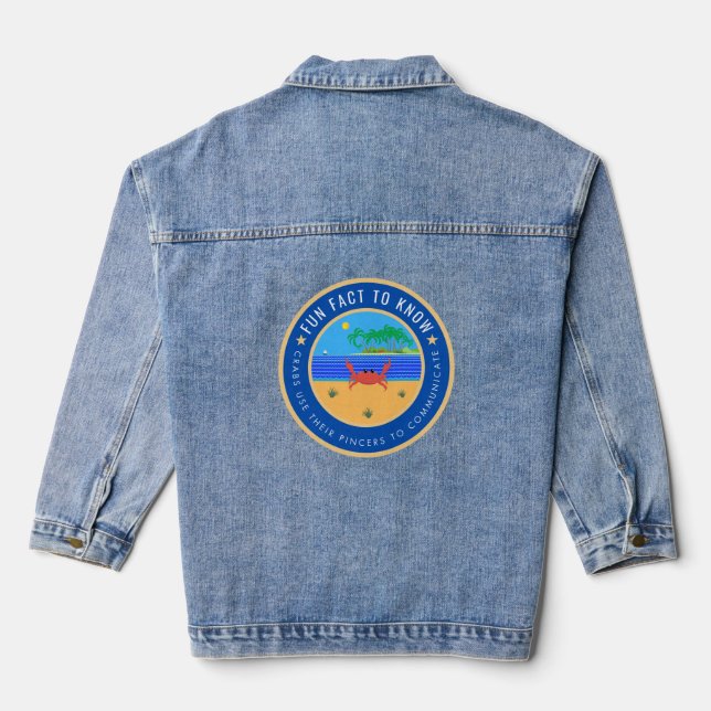 Fun fact to know about Crabs Denim Jacket (Back)