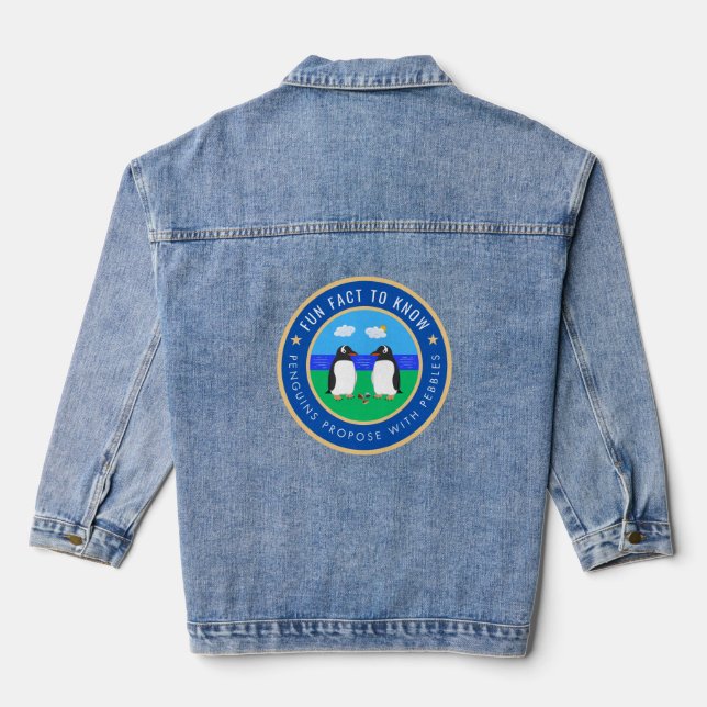 Fun fact to know about Penguins Denim Jacket (Back)