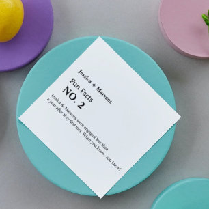 Fun fact wedding ,rehearsal dinner, bridal shower napkin