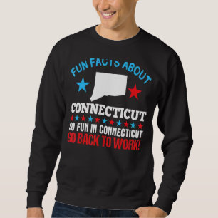 Fun Facts About Connecticut No Fun Go Back To Work Sweatshirt