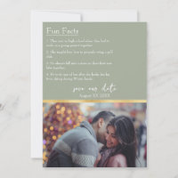 Fun Facts about the Bride & Groom Photo Sage Green