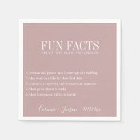Fun Facts Dusty Mauve Personalised