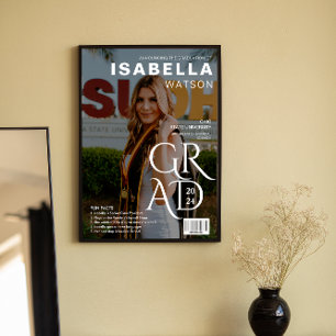 Fun Facts Magazine Cover Photo Graduation Poster