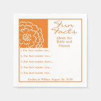 Fun Facts Orange Marigold Wedding Reception