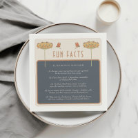 Fun Facts Vintage Dragonflies Orange Party