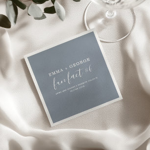 Fun Facts Wedding  Napkins