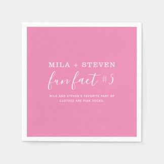 Fun Facts Wedding Napkins