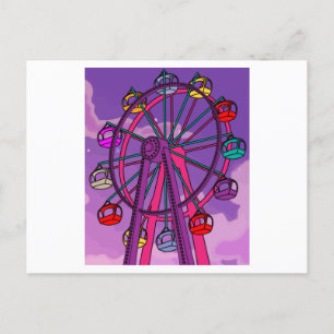 Fun Fair Amusement Park Amusement Park Postcard