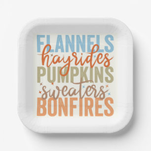 Fun Fall Vibes Paper Plate