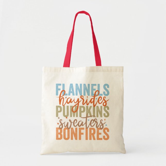 Fun Fall Vibes Tote Bag (Front)
