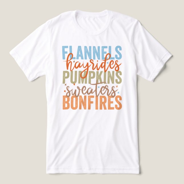 Fun Fall Vibes Tri-Blend Shirt (Design Front)