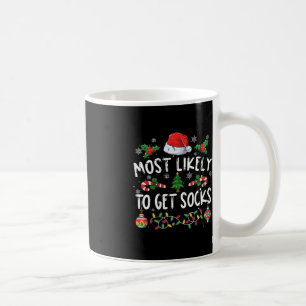 Fun Family Christmas Pyjamas Most Likely To Get So Coffee Mug