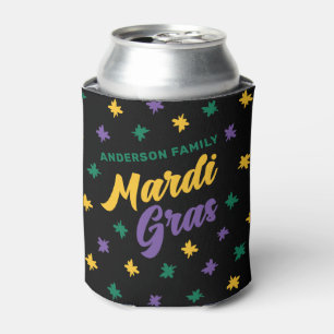 Fun Family Mardi Gras  Can Cooler