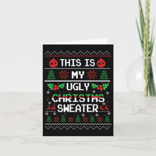 Fun Family Matching Christmas Ugly Xmas  Card