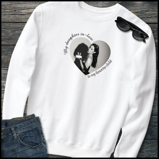 Fun Family Quote 1 Photo Heart Stepfather Sweatshirt