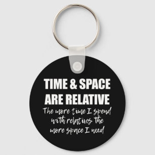 Fun Family Science Quote Typography Key Ring