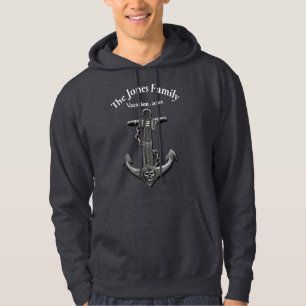 Fun Family vacation nautical anchor personalize Hoodie