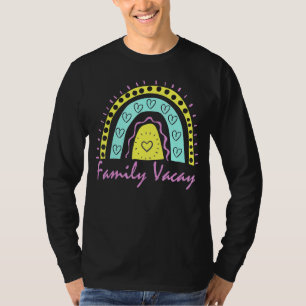 Fun Family Vacay Matching Group Boho Rainbow Retro T-Shirt