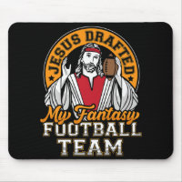 Fun Fantasy Football Jesus Drafted My Team Men Wom