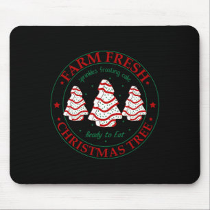 Fun Farm Fresh Christmas Tree Cakes Family Xmas Pa Mouse Pad