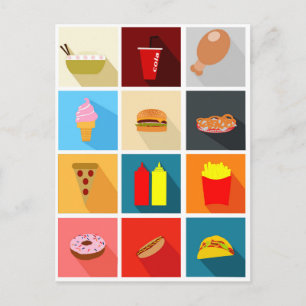 Fun Fast Food Postcard