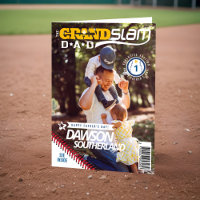 Fun Father's Day Baseball Lover Photo Magazine