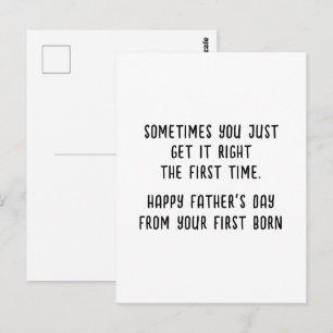 Fun Father's Day Card for Son or Daughter