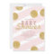 Fun Faux Gold Glitter Pink Baby Shower Invite