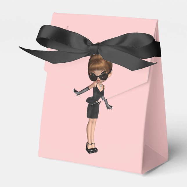 Fun Favourite Diva Birthday Party Favour Box (Front Side)