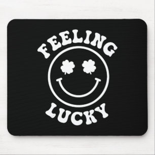 Fun Feeling Lucky Smile Face St. Patrick Day  Mouse Pad