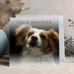 Fun Feliz Navidog | Photo Christmas Holiday Card<br><div class="desc">This year, spread the festive joy like never before with our unique, personalised Christmas cards. With a playful twist on 'Feliz Navidad, ' your friends and family will marvel at the 'FELIZ NAVIDOG' inscription. Bring your loved ones closer, even from a distance, with a custom greeting that carries your names....</div>