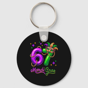 Fun Festive 67 Mardi Gras Party Balloons Beads Mas Key Ring
