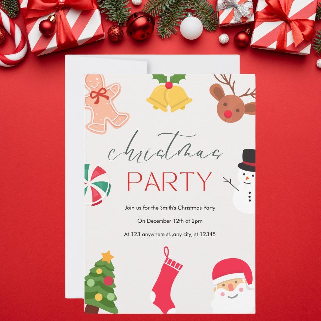 Fun Festive Christmas Party Invitation (Creator Uploaded)
