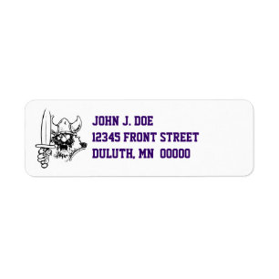 Fun & Festive Happy Viking Return Address Label