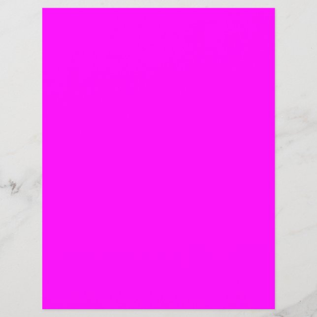 Fun Festive Modern Chic Solid Bright Pink Magenta  Flyer (Front)