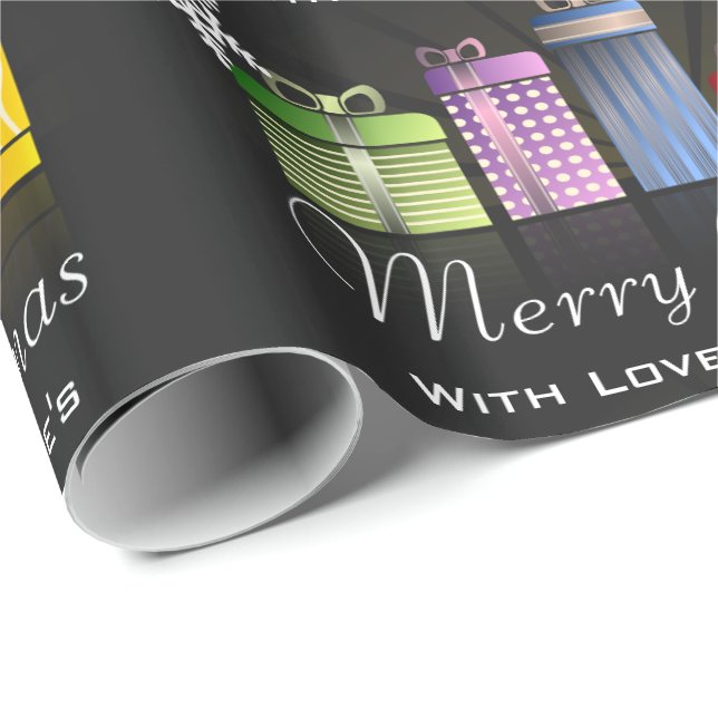 Fun & Festive Personalised Merry Christmas Wrapping Paper (Roll Corner)