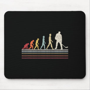 Fun Field Hockey Evolution Of Man Sport Retro Vint Mouse Pad