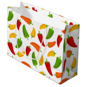 Fun Fiesta Chilli peppers fun large gift bag