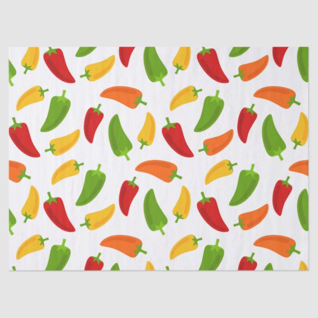 Fun Fiesta party chilli pepper tissue Paper (Front)