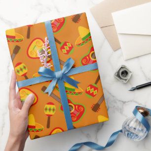 Fun Fiesta pattern pattern party wrap tiled Wrapping Paper