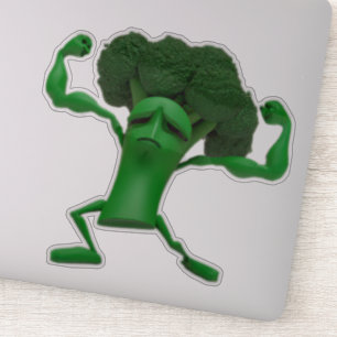 Fun Fighting Broccoli Sticker - Customisable Quirk