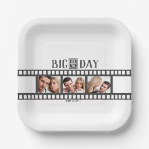 Fun Film Wedding Add 3 Photos Paper Plate