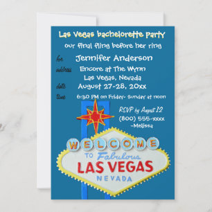 Fun Final Fling in Las Vegas for Her Invitation