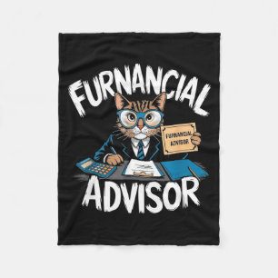 Fun Financial Planner Gift Funny Retirement Adviso Fleece Blanket