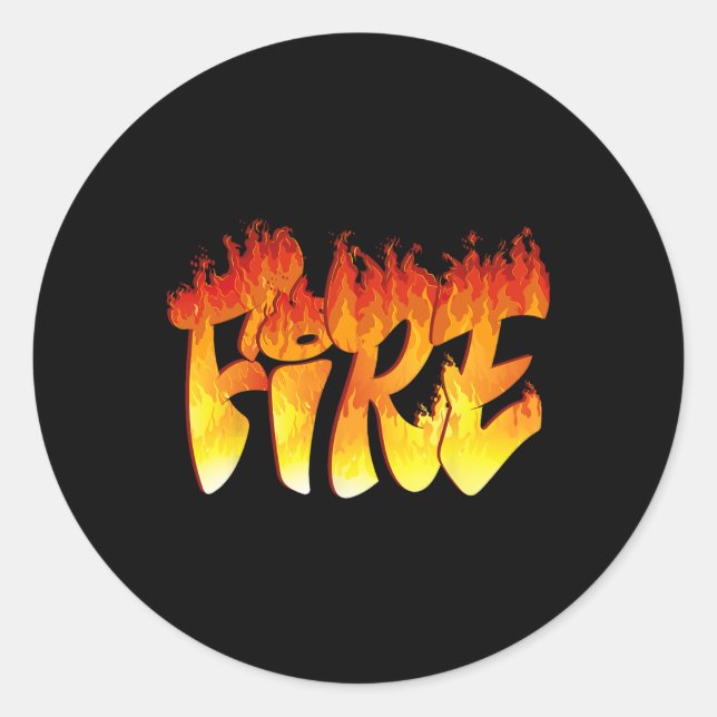 Fun Fire and Ice Costume Halloween Family Matching Classic Round Sticker (Front)