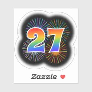 Fun Fireworks + Rainbow Pattern "27" Event #
