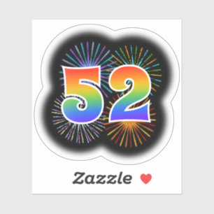 Fun Fireworks + Rainbow Pattern "52" Event #