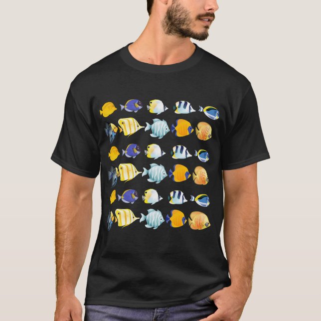 Fun Fish Blue & Yellow T-Shirt (Front)