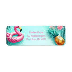 Fun Flamingo and Pineapple Summer Pool Party