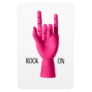Fun Flexible Photo Magnet. Rock on! Magnet
